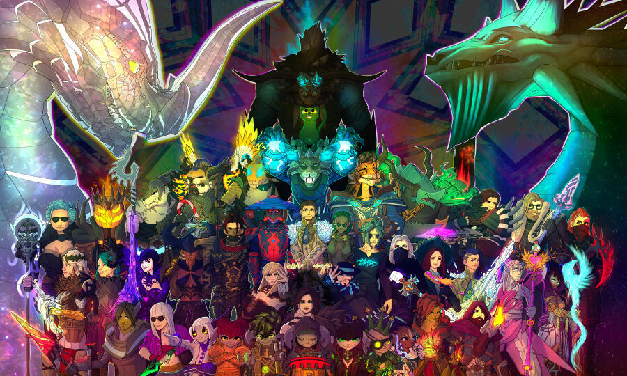 ArenaNet Thank you Poster I made of Developer&#39;s Characters 2025