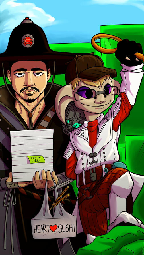 Gorrik and Rama from Guild Wars 2